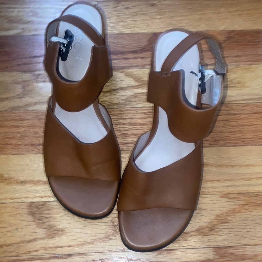 Ecco Shape 65 Block heel Leather Sandals